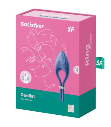 SATISFYER DUELIST ANILLO VIBRADOR AZUL