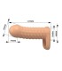 PRETTY LOVE WOLFRAM PENIS EXTENSION SLEEVE 115 CM O 38 CM NATURAL