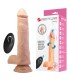 PRETTY LOVE DAVEY THRUSTING ROTATING VIBRATING DILDO REMOTE CONTROL 225 CM O 48 CM NATURAL