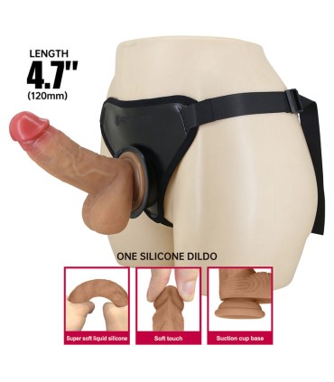 PRETTY LOVE UNIVERSAL STRAP ON HARNESS WITH REALISTIC DILDO