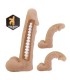 PRETTY LOVE JOLYON HARNESS WITH FLEXIBLE DILDO 22 CM O 48 CM NATURAL