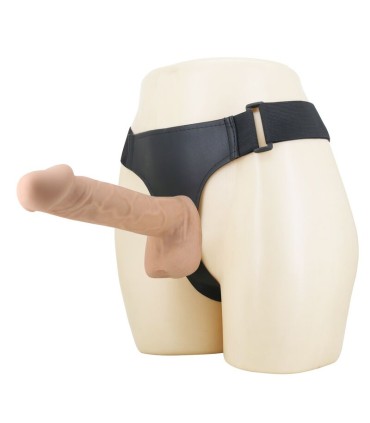 PRETTY LOVE KASPAR HARNESS WITH FLEXIBLE DILDO 21 CM O 5 CM NATURAL