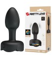 PRETTY LOVE - RECHARGEABLE VIBRATING ANAL PLUG 10 MODES BLACK