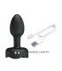 PRETTY LOVE RECHARGEABLE VIBRATING ANAL PLUG 10 MODES BLACK