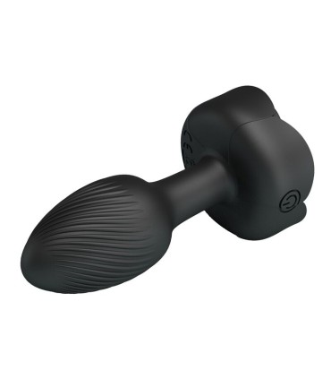 PRETTY LOVE RECHARGEABLE VIBRATING ANAL PLUG 10 MODES BLACK