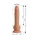 PRETTY LOVE EREN THRUSTING VIBRATING DILDO 205 CM O 45 CM NATURAL