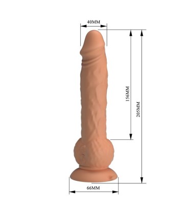 PRETTY LOVE EREN THRUSTING VIBRATING DILDO 205 CM O 45 CM NATURAL