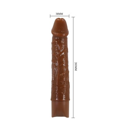 PRETTY LOVE LEONARDO REALISTIC VIBRATOR 20 CM O 4 CM BROWN