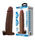 PRETTY LOVE XERXES VIBRATING PENIS SLEEVE 22 CM O 45 CM BROWN