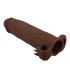 PRETTY LOVE XERXES VIBRATING PENIS SLEEVE 22 CM O 45 CM BROWN