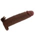 PRETTY LOVE XERXES VIBRATING PENIS SLEEVE 22 CM O 45 CM BROWN