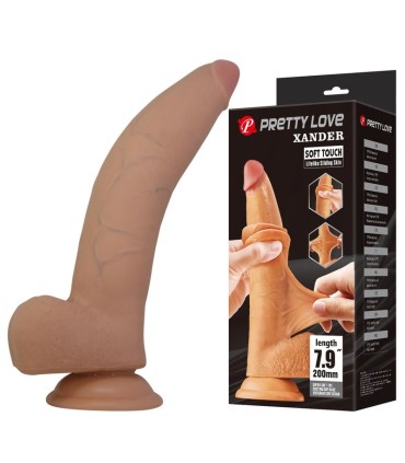 PRETTY LOVE XANDER REALISTIC DILDO 20 CM O 5 CM NATURAL