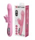 PRETTY LOVE BELLA RABBIT VIBRATOR WITH BUTTERFLY STIMULATION AND LED PINK