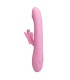 PRETTY LOVE BELLA RABBIT VIBRATOR WITH BUTTERFLY STIMULATION AND LED PINK