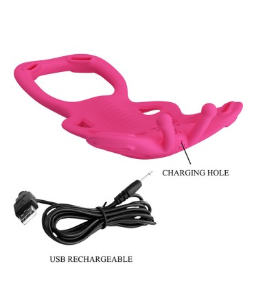 PRETTY LOVE BUTTERFLY APP CONTROL PANTY MASSAGER PINK