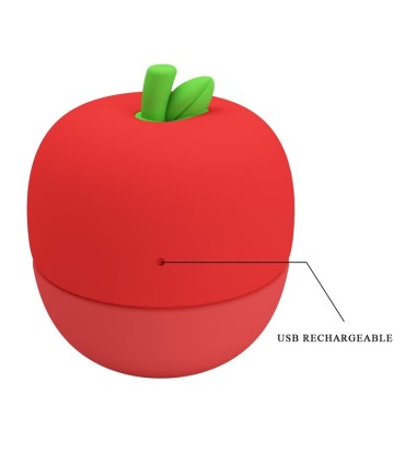 PRETTY LOVE RECHARGEABLE TONGUE EFFECT CLITORAL STIMULATOR RED