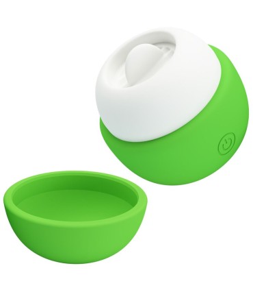 PRETTY LOVE RECHARGEABLE TONGUE EFFECT CLITORAL STIMULATOR GREEN