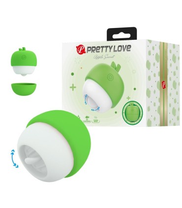 PRETTY LOVE RECHARGEABLE TONGUE EFFECT CLITORAL STIMULATOR GREEN