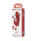 PRETTY LOVE ROSEWOOD RABBIT VIBRATOR 30 FUNCTIONS USB RECHARGEABLE RED