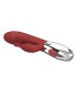 PRETTY LOVE ROSEWOOD RABBIT VIBRATOR 30 FUNCTIONS USB RECHARGEABLE RED