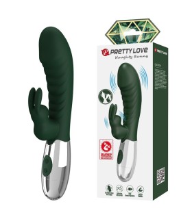 PRETTY LOVE NAUGHTY BUNNY RABBIT VIBRATOR 30 FUNCTIONS USB RECHARGEABLE GREEN