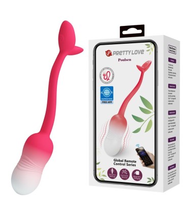 PRETTY LOVE PULSEN APP CONTROL VIBRATING EGG 12 FUNCTIONS USB RECHARGEABLE PINK