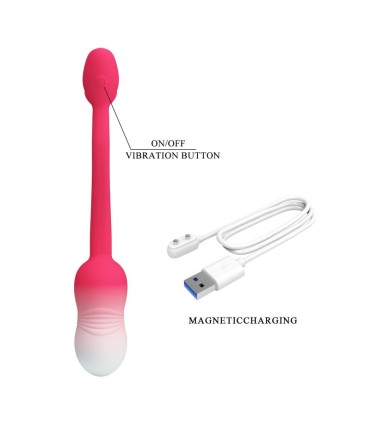 PRETTY LOVE PULSEN APP CONTROL VIBRATING EGG 12 FUNCTIONS USB RECHARGEABLE PINK
