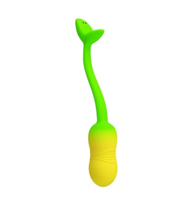 PRETTY LOVE PULSEN APP CONTROL VIBRATING EGG 12 FUNCTIONS USB RECHARGEABLE GREEN YELLOW