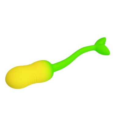 PRETTY LOVE PULSEN APP CONTROL VIBRATING EGG 12 FUNCTIONS USB RECHARGEABLE GREEN YELLOW