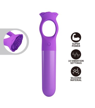 PRETTY LOVE GIANA RECHARGEABLE MINI VIBRATOR MASSAGER PURPLE