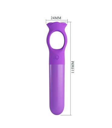 PRETTY LOVE GIANA RECHARGEABLE MINI VIBRATOR MASSAGER PURPLE
