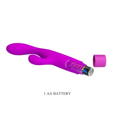PRETTY LOVE JENE DUAL STIMULATION G SPOT AND CLITORAL VIBRATOR PURPLE
