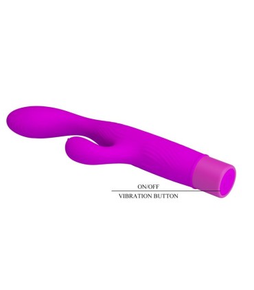 PRETTY LOVE JENE DUAL STIMULATION G SPOT AND CLITORAL VIBRATOR PURPLE