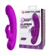 PRETTY LOVE MONICA RECHARGEABLE DUAL STIMULATION G SPOT AND CLITORAL VIBRATOR PURPLE