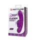 PRETTY LOVE MONICA RECHARGEABLE DUAL STIMULATION G SPOT AND CLITORAL VIBRATOR PURPLE