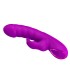 PRETTY LOVE MONICA RECHARGEABLE DUAL STIMULATION G SPOT AND CLITORAL VIBRATOR PURPLE