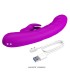 PRETTY LOVE MONICA RECHARGEABLE DUAL STIMULATION G SPOT AND CLITORAL VIBRATOR PURPLE