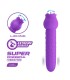 PRETTY LOVE DANNELL RECHARGEABLE ORAL AND CLITORAL STIMULATOR VIBRATOR PURPLE