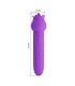 PRETTY LOVE DANNELL RECHARGEABLE ORAL AND CLITORAL STIMULATOR VIBRATOR PURPLE