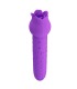 PRETTY LOVE DANNELL RECHARGEABLE ORAL AND CLITORAL STIMULATOR VIBRATOR PURPLE