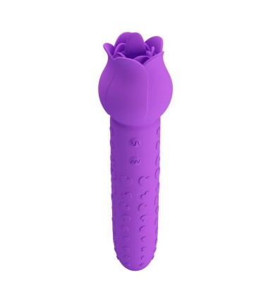PRETTY LOVE DANNELL RECHARGEABLE ORAL AND CLITORAL STIMULATOR VIBRATOR PURPLE