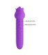 PRETTY LOVE DANNELL RECHARGEABLE ORAL AND CLITORAL STIMULATOR VIBRATOR PURPLE