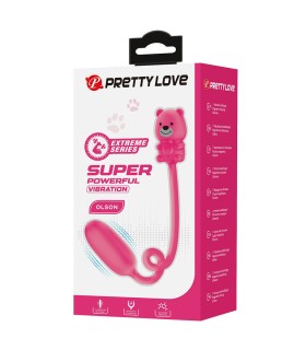 PRETTY LOVE OLSON RECHARGEABLE BULLET VIBRATOR WITH WIRED CONTROLLER PINK