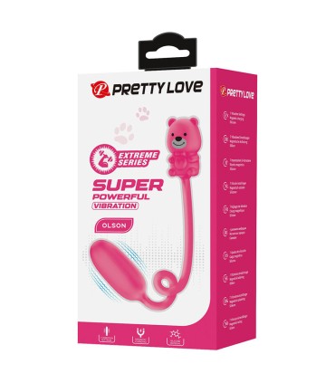 PRETTY LOVE OLSON RECHARGEABLE BULLET VIBRATOR WITH WIRED CONTROLLER PINK