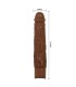 PRETTY LOVE OWEN REALISTIC VIBRATOR 225 CM O 45 CM BROWN