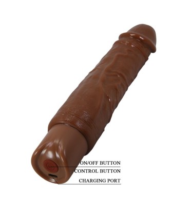 PRETTY LOVE DUKE REALISTIC VIBRATOR 235 CM O 48 CM BROWN