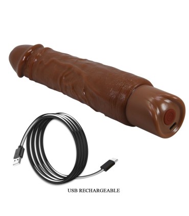PRETTY LOVE DUKE REALISTIC VIBRATOR 235 CM O 48 CM BROWN