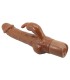 PRETTY LOVE ELLISON REALISTIC RABBIT VIBRATOR 226 CM O 42 CM BROWN