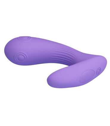 PRETTY LOVE ANDROMEDA RECHARGEABLE DUAL STIMULATION VIBRATOR PURPLE