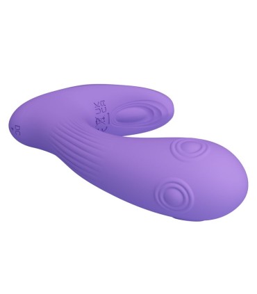 PRETTY LOVE ANDROMEDA RECHARGEABLE DUAL STIMULATION VIBRATOR PURPLE